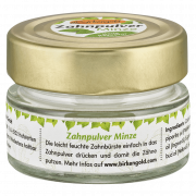 Zahnpulver Minze im Glas, 30 gr