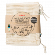 Obst & Gemüse Baumwoll-Beutel 2er Pack