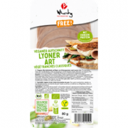 Veganer Aufschnitt Lyoner Art mit Paprika, BIO, 80g