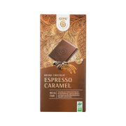 Espresso Caramel Schokolade 38%, 100g