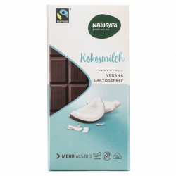 Bio Kokosmilch Schokoladenkuvertüre, vegan