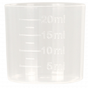MessBecher 20 ml für Waschlösung