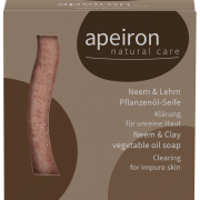 Apeiron Pflanzenöl-Seife NEEM+LEHM - palmölfrei