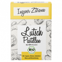 Bio Lutsch-Pastillen Ingwer-Zitrone