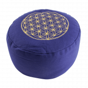 Blume des Lebens Meditationskissen lila