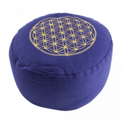 Blume des Lebens Meditationskissen lila