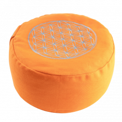 Blume des Lebens Meditationskissen orange