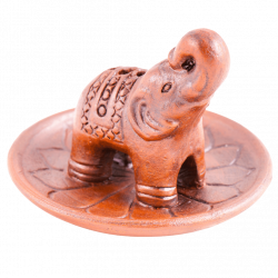 Räucherhalter Elefant auf Lotusblume