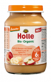 Bio Apfel & Banane mit Dinkel