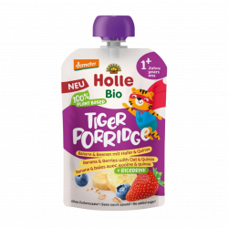 Bio Tiger Porridge Banane & Beeren mit Hafer & Quinoa