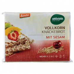 Bio Vollkorn-Knäckebrot mit Sesam