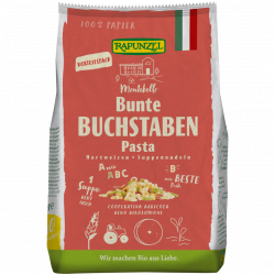 Bio Buchstaben Suppennudeln Semola bunt