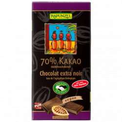 Bio Edelbitter Schokolade 70% Kakao mit Rapadura