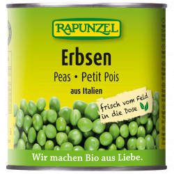Bio Erbsen in der Dose