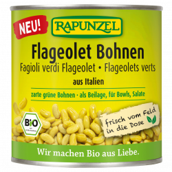 Bio Flageolet Bohnen in der Dose