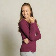 Langarm-Shirt Bambus berry