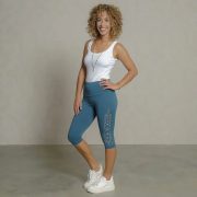 Leggings capri blue-bay