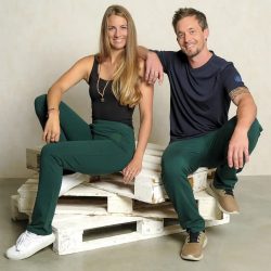 Wellnesshose unisex farngrün, für Damen und Herren