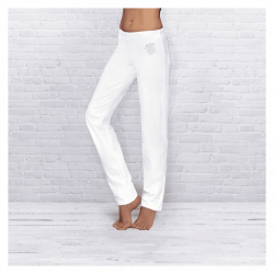 Wellnesshose unisex weiß, für Damen und Herren
