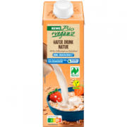 REWE Bio + vegan Hafer Drink ohne Zuckerzusatz 1l
