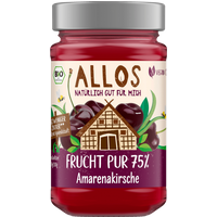 Allos Bio Frucht Pur 75% Amarenakirsche vegan 250g