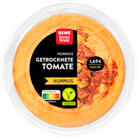 REWE Beste Wahl Hummus getrocknete Tomate vegan 200g
