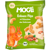 Mogli Bio Erdnuss Flips mit Kichererbsen vegan 30g