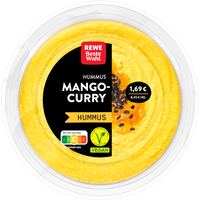 REWE Beste Wahl Hummus Mango-Curry vegan 200g
