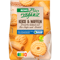 REWE Bio + vegan Kekse & Waffeln 250g