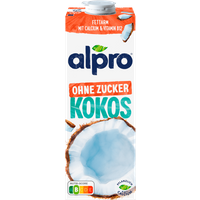 Alpro Kokosnuss-Drink Ohne Zucker vegan 1l