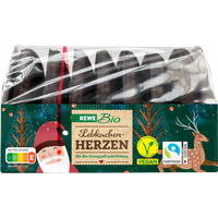 REWE Bio Weihnachts-Lebkuchen-Herzen vegan 240g