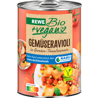 REWE Bio + vegan Gemüseravioli 400g