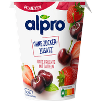 Alpro Joghurtalternative Soja Rote Früchte Ohne Zuckerzusatz vegan 400g