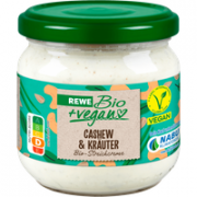REWE Bio + vegan Streichcreme Cashew & Kräuter 180g
