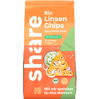 share Bio Linsenchips Sour Cream Style glutenfrei vegan 80g