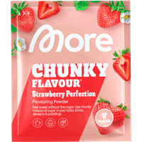More Chunky Strawberry Flavouring Powder vegan 90g