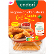 endori vegane chicken sticks chili cheese style 180g