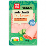 REWE Beste Wahl Aufschnitt Typ Lyoner vegan 100g