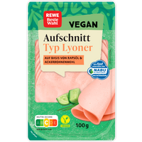 REWE Beste Wahl Aufschnitt Typ Lyoner vegan 100g
