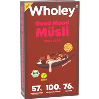Wholey Bio Good Mood Müsli Triple Choc vegan 375g