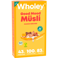 Wholey Bio Good Mood Müsli Mango Bircher vegan 400g