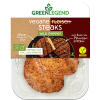 Vegane Fleisch Steaks Wild Pepper, 160g