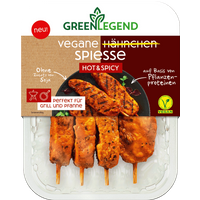 Vegane Hähnchen Spiesse Hot &amp, Spicy, 160g