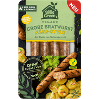 Vegane Grobe Bratwurst Käse-Style, 180g