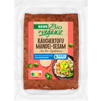 REWE Bio + vegan Räuchertofu Mandel-Sesam 200g