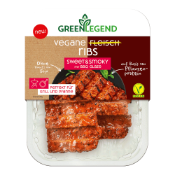 Vegane Fleisch Ribs Sweet &amp, Smoky mit Bbq Glaze, 190g