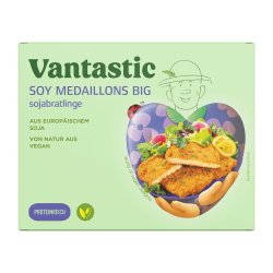 Soy Medaillons Big, Soja Bratlinge, 500g
