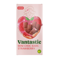 Mini Choc Bars Strawberry, 100g