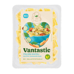 Italian Ravioli Zucchini Mozzarella Style, BIO, 250g