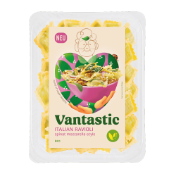 Italian Ravioli Spinat Mozzarella Style, BIO, 250g